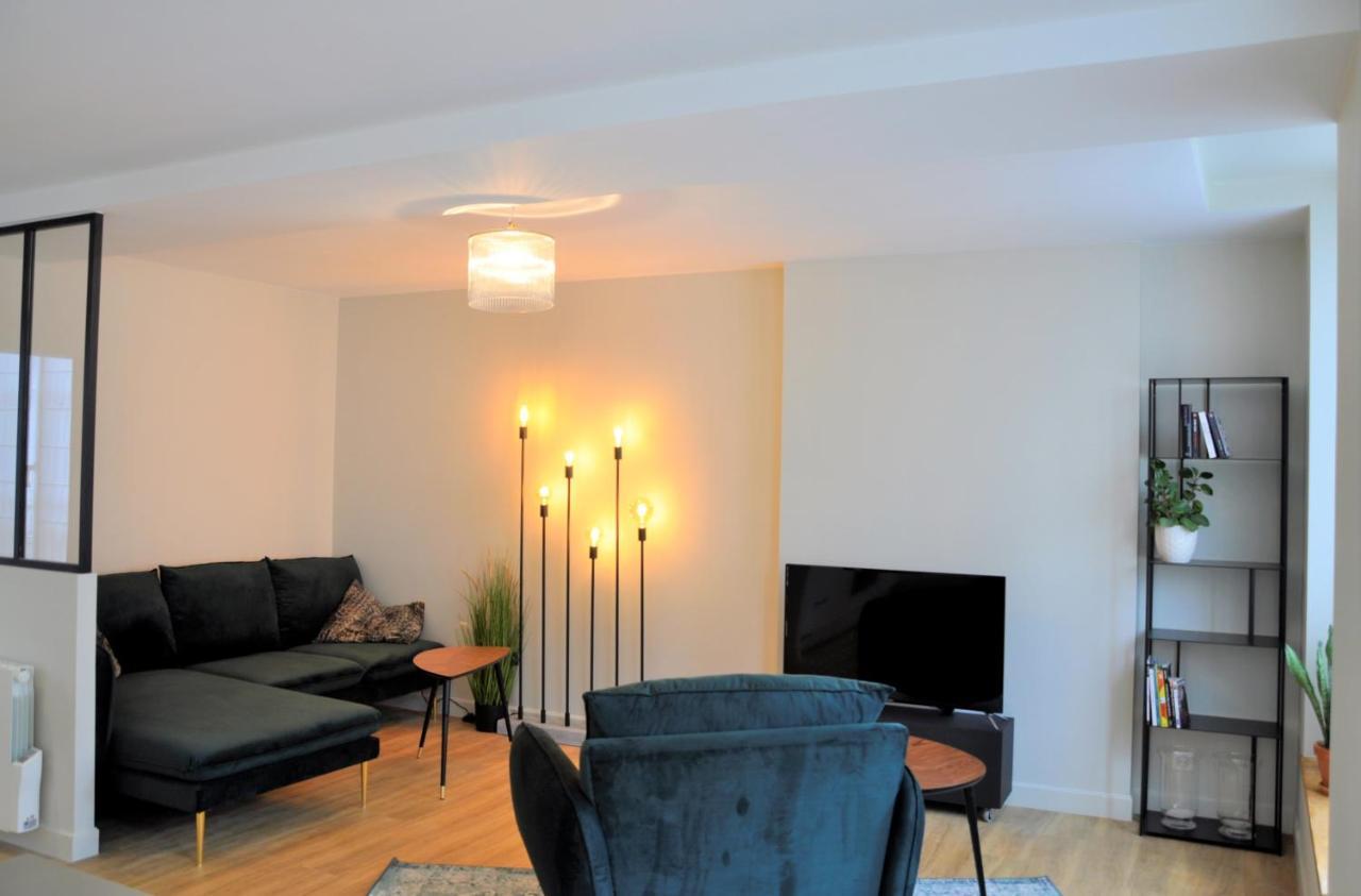 Bajocasse Apt Duplex Spacieux 3 Ch 2 Sdb Cosy Plein Centre Bayeux Decoration Elegante Proche Plages Du Debarquement Apartment Luaran gambar